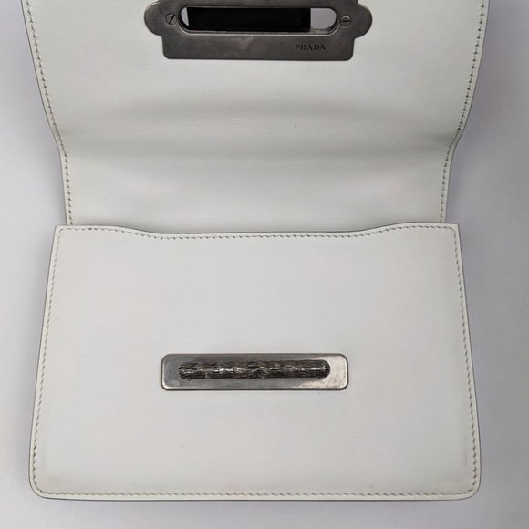 SOLD Prada Crystal Embellished White Crossbody - Picture 7 of 9